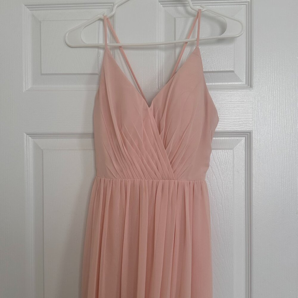 Bill Levkoff FINLEY #1273 Spaghetti Straps Chiffon Bridesmaid Dress